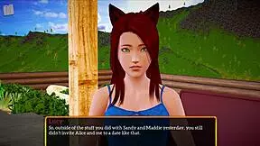 Freshman year: An 18y.o. teen joins her stepmom for some hot game time