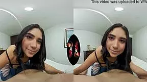 VRLatina - Cute Latin Teen 18+ Shows Big Ass in Bedroom VR Sex Scene