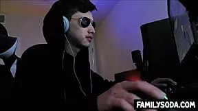 gamer stepbro bangs stepsis in POV creampie