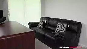 Petite Blonde Peyton Creampied In Casting