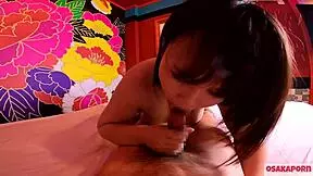 Yo, short-haired Japanese idol lookalike with killer F-cup rides hard. Busty amateur gets facial finish!
