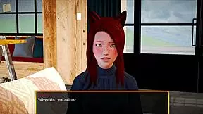 my new family in a homemade game.