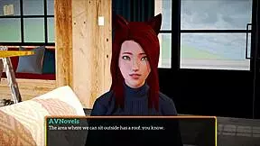 my new family in a homemade game.