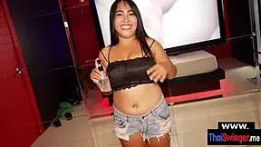 Big Booty Real Amateur Thai Barchick Gets Fucked Hard By Her Couple