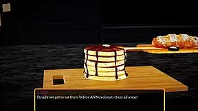 my new family in a homemade game.