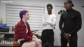 Interracial action with squirting climax
