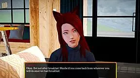 my new family in a homemade game.