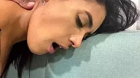 Indian Teen Provokes Boyfriend With Big Black Cock Blowjob.