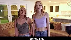 Lustyfam features hot cute stepsis Chloe Cherry and Gwen Vicious with horny stepbrother.