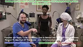 rina arem undergoes required entrance physical at tampa university.