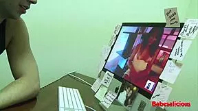 Teen Brunette Babe Gets Group Facial In Hot Bang