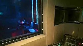 sexy fit athletic cyber babe lucy feels excited showing her naked tight young 18+ body in blowbang