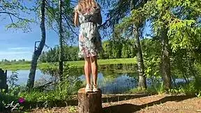 Best Doggystyle Cowgirl Sex Outdoor with Amateur Couple on Holidays!