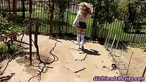 i watch the blonde lesbian finger the teen passionately.