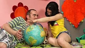 I'm just an 18yo naive teen, got fucked hard by my older teacher, still screaming!