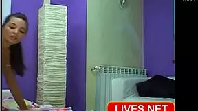 Hot teen teases webcam with perfect pussy and ass