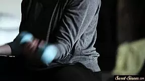 roundass teen 18+ gets doggystyled in storyline