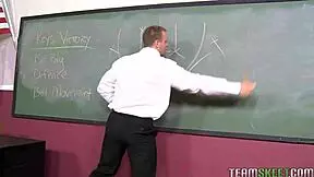 Watch kaley hilton's pussy fucked hard in classroom! So innocent!