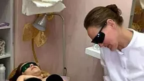 Ritafox Came In For Laser Depilation, But Her Trimmed Pussy And Ass Are Way More Interesting.