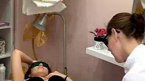 Ritafox Came In For Laser Depilation, But Her Trimmed Pussy And Ass Are Way More Interesting.