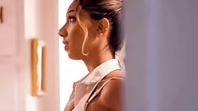 Asian teen kimmy kimm visits her girlfriend kimora quin's house.