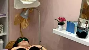 Ritafox Came In For Laser Depilation, But Her Trimmed Pussy And Ass Are Way More Interesting.