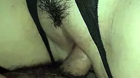 After watching tv my stepsister gets so wet