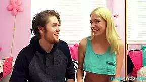 Slutty Blonde Teen Giselle Palmer Sucks Boyfriend Jake Jace Dry