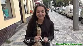 Euro Girl Next Door Sucking Lollipop For Cash