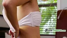 Aria Banks and Riley Jean seduce stepuncle Logan Lucky in bikinis