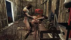 Hey, check this Fallout 4 workshop hentai with teen anal action!