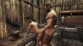 Hey, check this Fallout 4 workshop hentai with teen anal action!