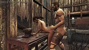 Hey, check this Fallout 4 workshop hentai with teen anal action!
