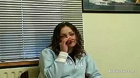 Nervous European Teen In Stockings And Shoes Experiences Her First Porn Shoot With Toys!