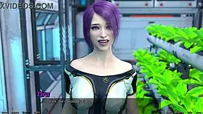 stranded in space 24, i meet a shy emo girl in this 3d cartoon