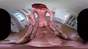 The party sluts say, 'Join our VR threesome.'