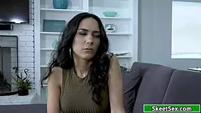 Blonde Teen 18+ Eats Milf Neighbors Clit