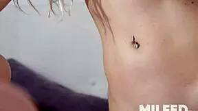 lesbian step moms fuck their little 18+ step daughter in hot 3some