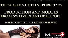 blonde teen in dungeon bondage getting double fucked by monster cocks