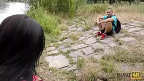 hunt4k angry stallion lets hunter kiss skinny petite 18+ friend