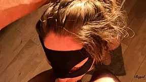 French teen performs sloppy deepthroat in hardcore scene