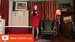 teen subtly masturbates in woofa session two, feeling aroused