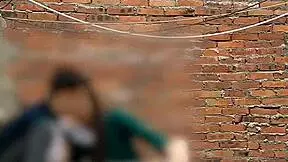 Mexican students have public encounters behind the school classrooms.