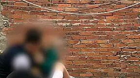 Mexican students have public encounters behind the school classrooms.