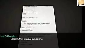 Blonde teen joins new family with small tits