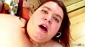 extreme fat redhead teen rough encounter by small guy