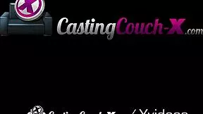 Petite 18+ brunette fucks the casting agent 😈