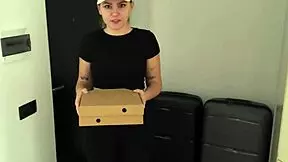 That Cute Courier Was a Pervert, Fucked Her for Pizza Payment!