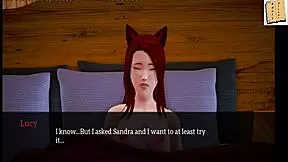 Anime teen 18+ with small tits blows monster cock in hentai family scene