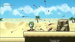 Angel under part 1 in anime game scene